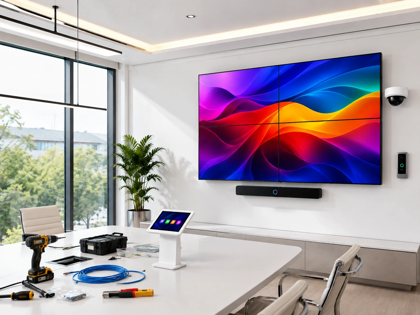 Corporate collaboration and workplace technology environment